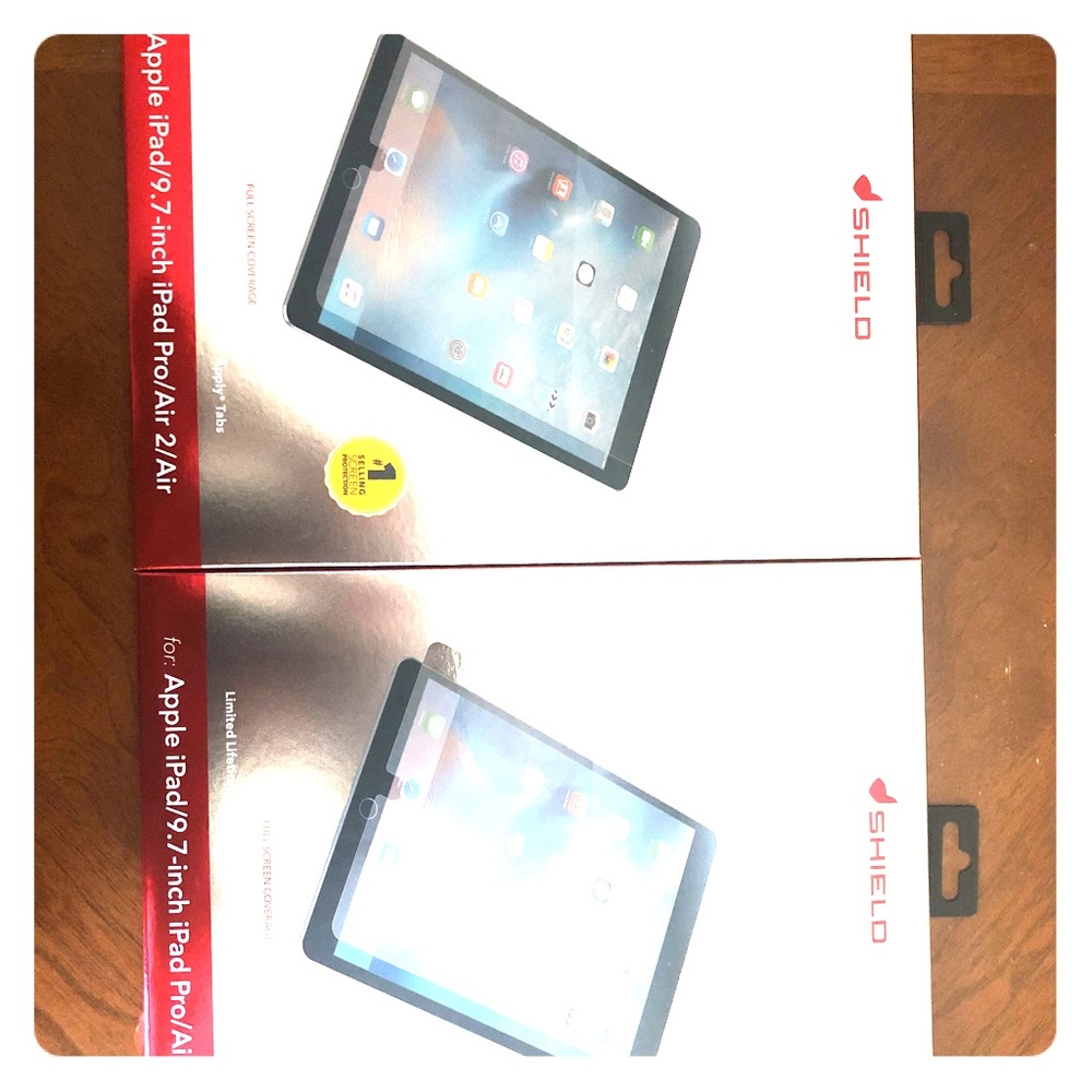 iPad ZAGG Tempered Glass Screen Protectors X2